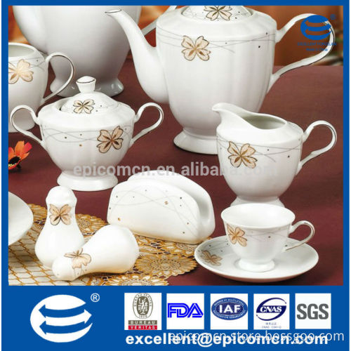 Nice tea time porcelain coffee and tea cup&saucer set 12pcs for 6 person use
